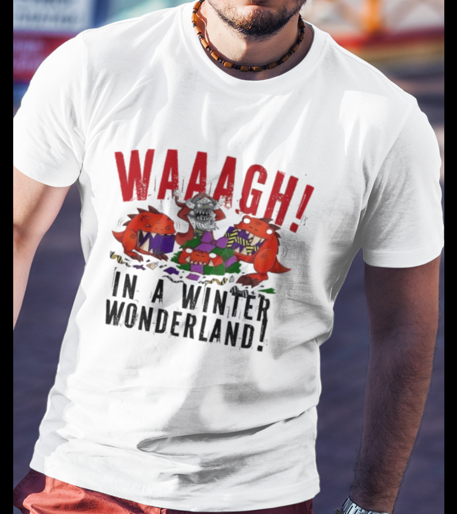 Warhammer Waaagh Gobbo In A Winter Wonderland Christmas Jumper T-Shirt