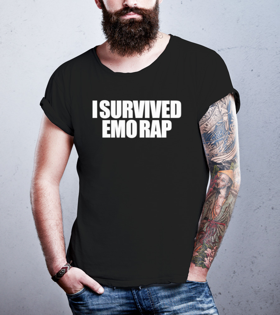 I Survived Emo Rap Nostalgia Trend Vintage Aesthetic Music Statement T-Shirt