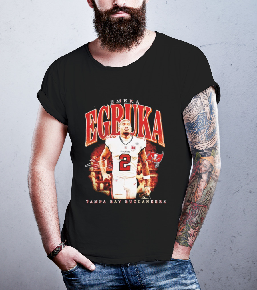 Emeka Egbuka Tampa Bay Buccaneers Egbuka 2 Football Player T-Shirt