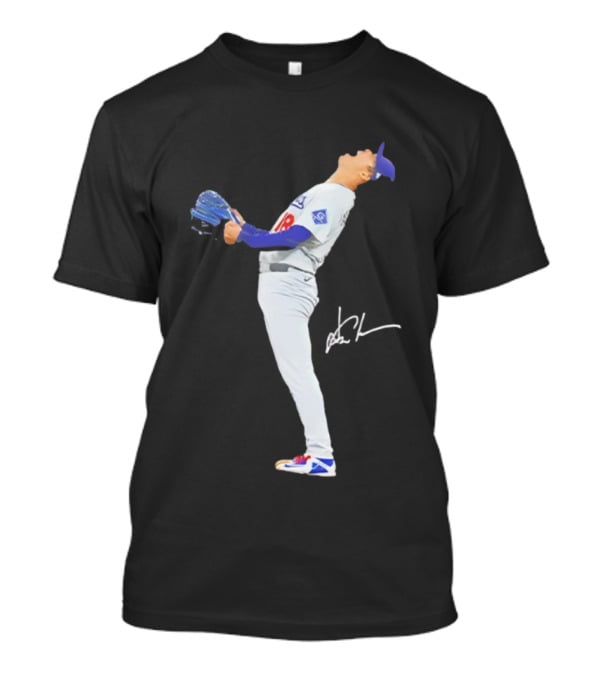 Shohei Ohtani Shout Loudly Baseball Signature Pose In Game Uniform T-Shirt