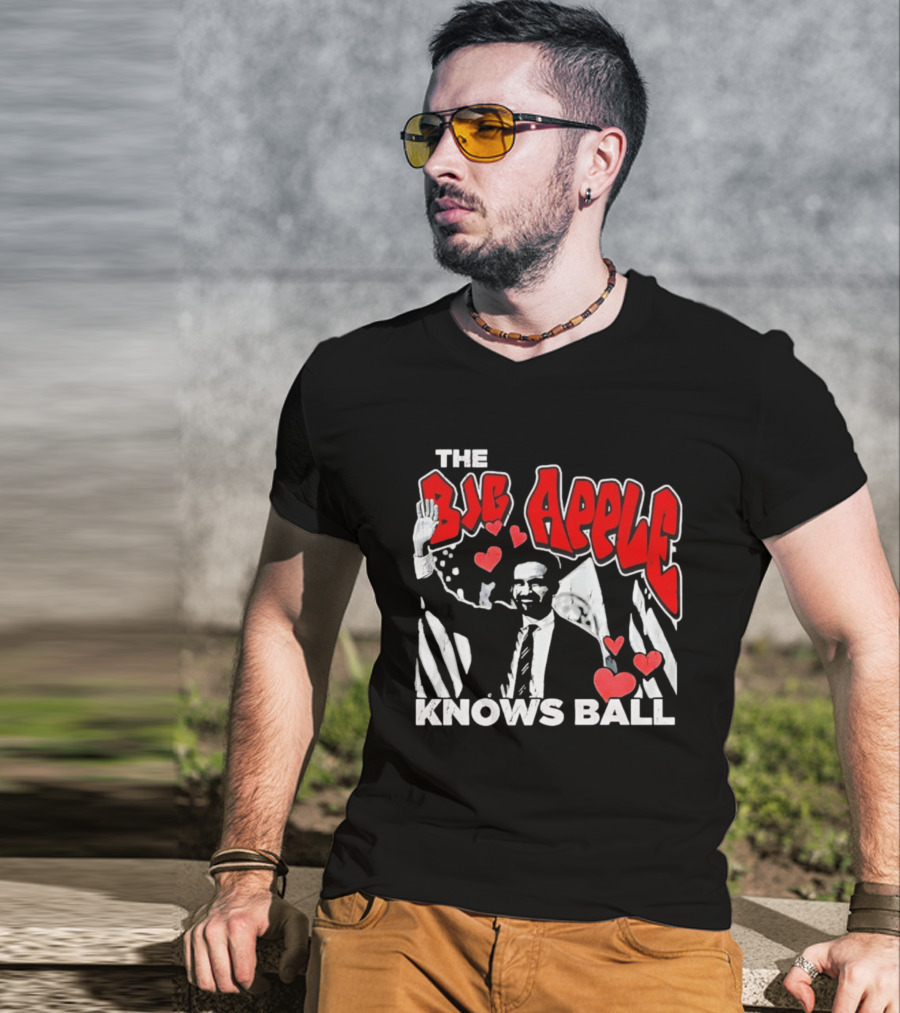The Big Apple Knows Ball Zohran Mamdani New York City T-Shirt