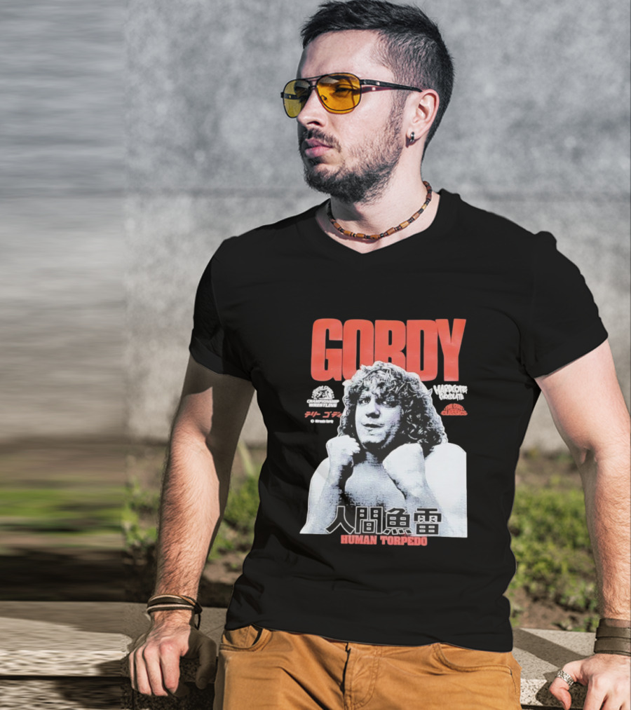 Gordy Human Torpedo Terry Championship Wrestling Hardcore Legend T-Shirt