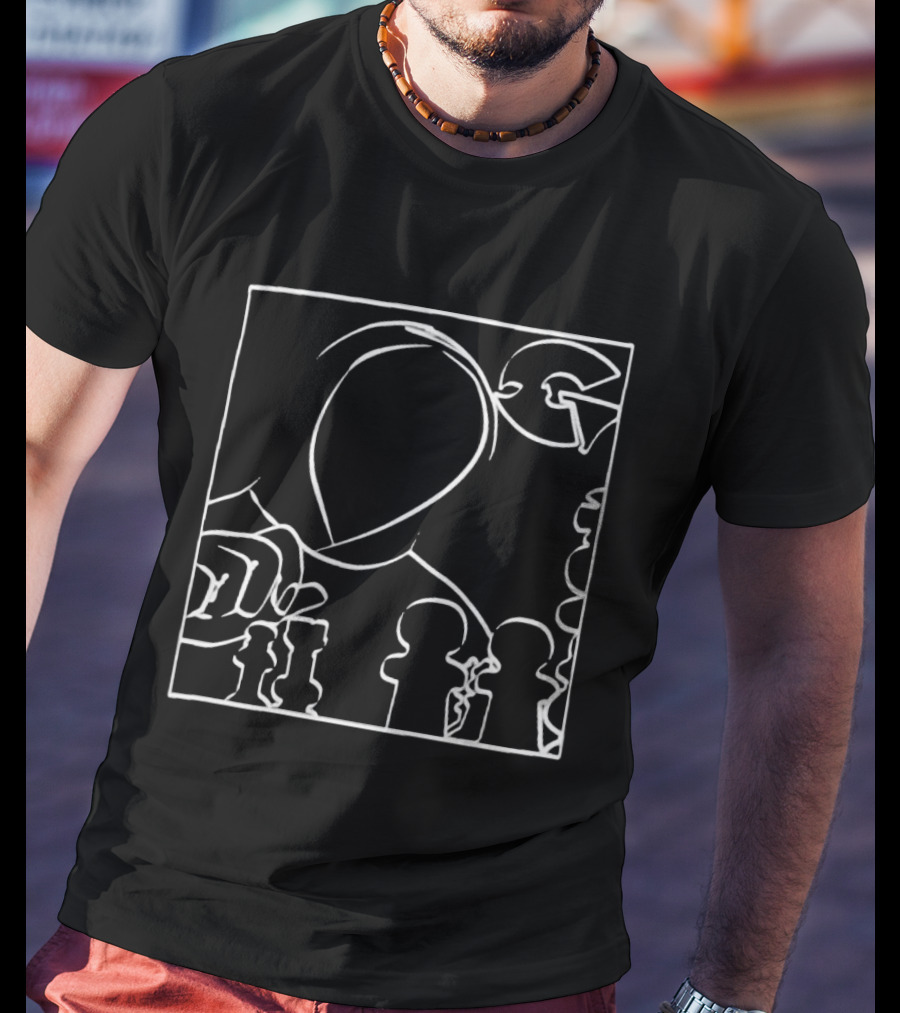 Gza World Chess Move G Icon Outline Player Strategy T-Shirt