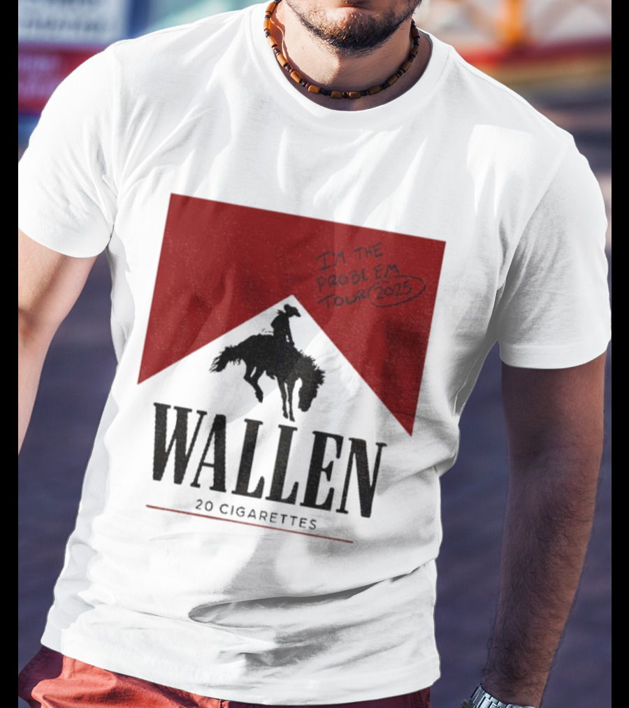Wallen I'm The Problem Tour 2025 20 Cigarettes T-Shirt