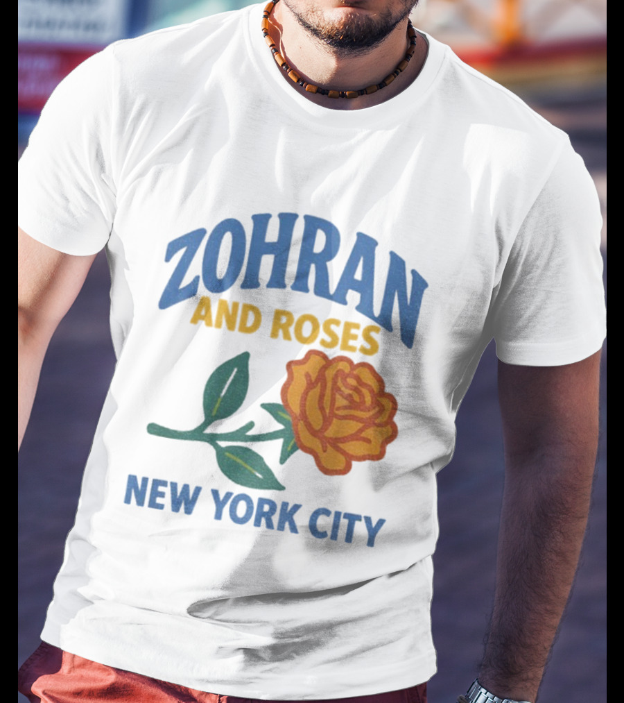 Zohran And Roses New York City Roti And Roses Mayor Mamdani T-Shirt
