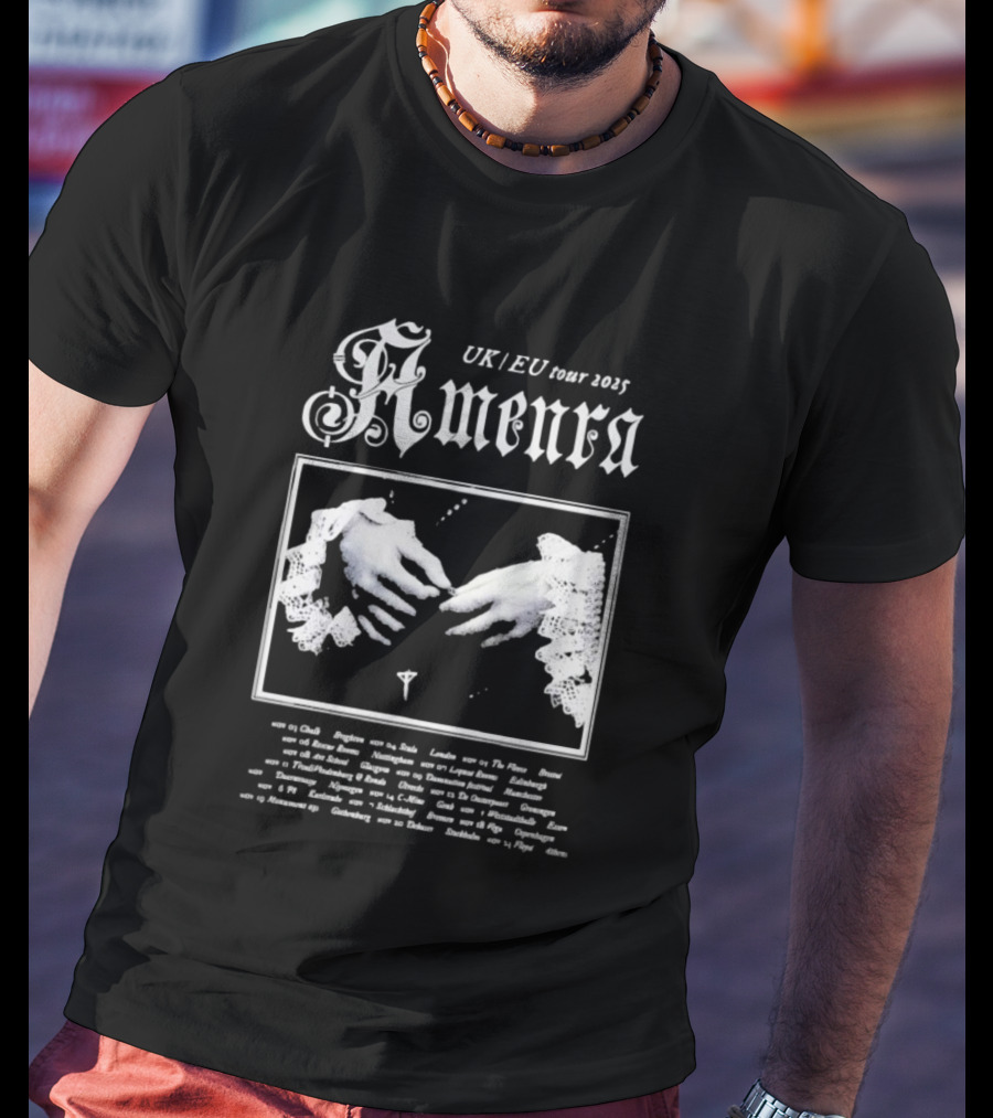 Amenra 2025 UK EU Tour Gothic Hands And Lace T-Shirt