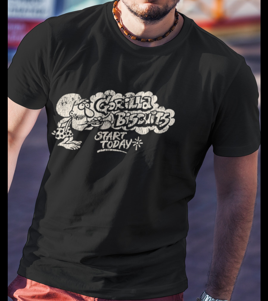 Gorilla Biscuits Start Today Crucial Character Graphic GB-Q T-Shirt