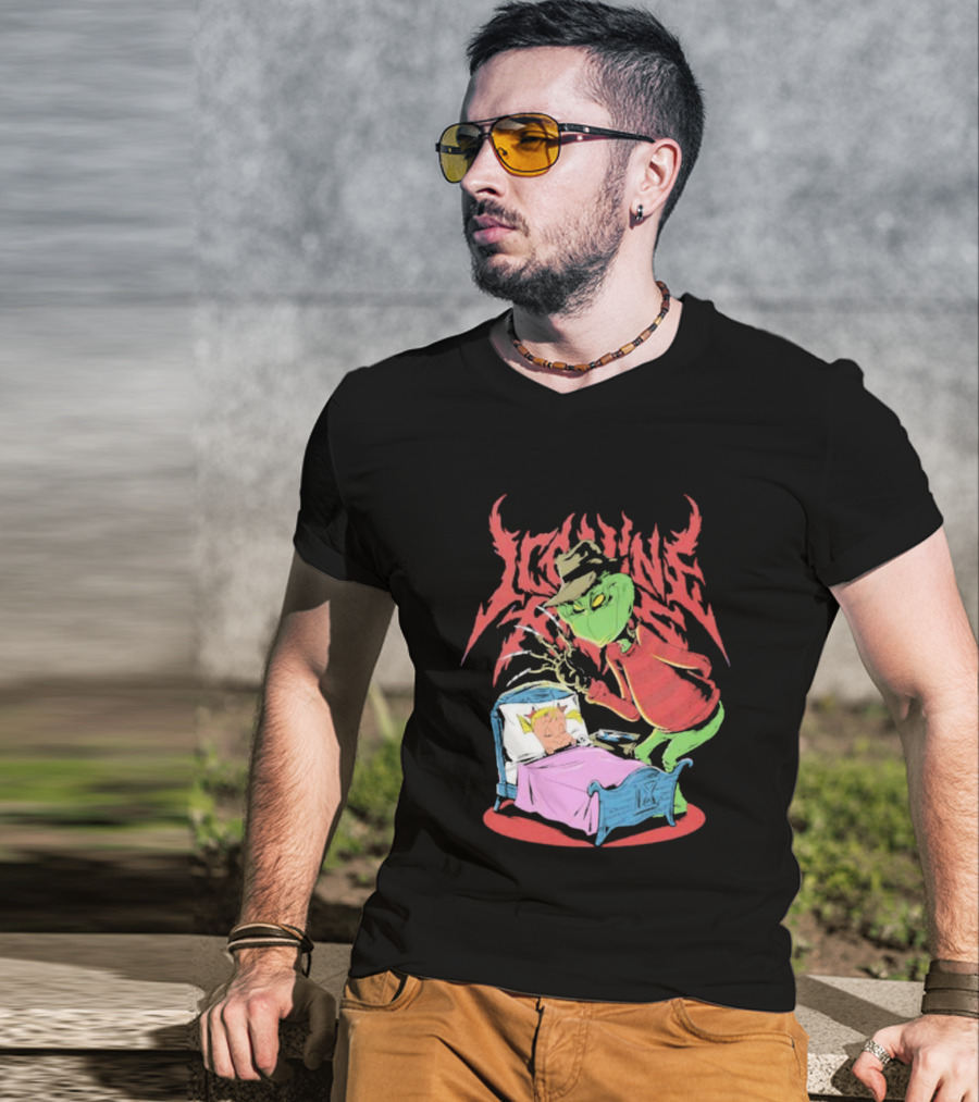 Ice Nine Kills Horror Christmas Crossover With The Grinch And Freddy Krueger T-Shirt