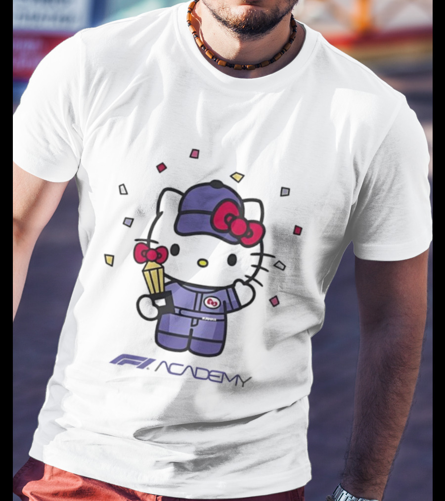 Hello Kitty F1 Academy 2025 Racing Collaboration T-Shirt