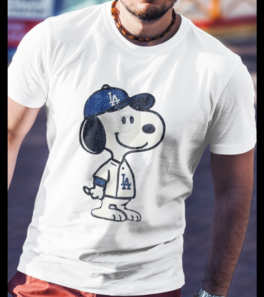 Snoopy Los Angeles Dodgers MLB Baseball Player World Series 2025 T-Shirt