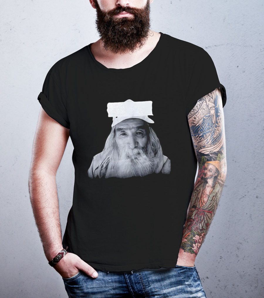 Fujimotosan Fuji Face Iconic Long White Beard And Cap T-Shirt