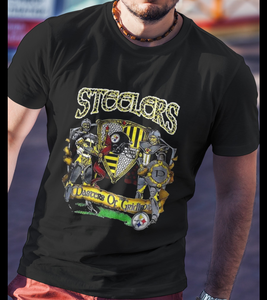 Steelers Masters Of The Gridiron Knights Emblem T-Shirt