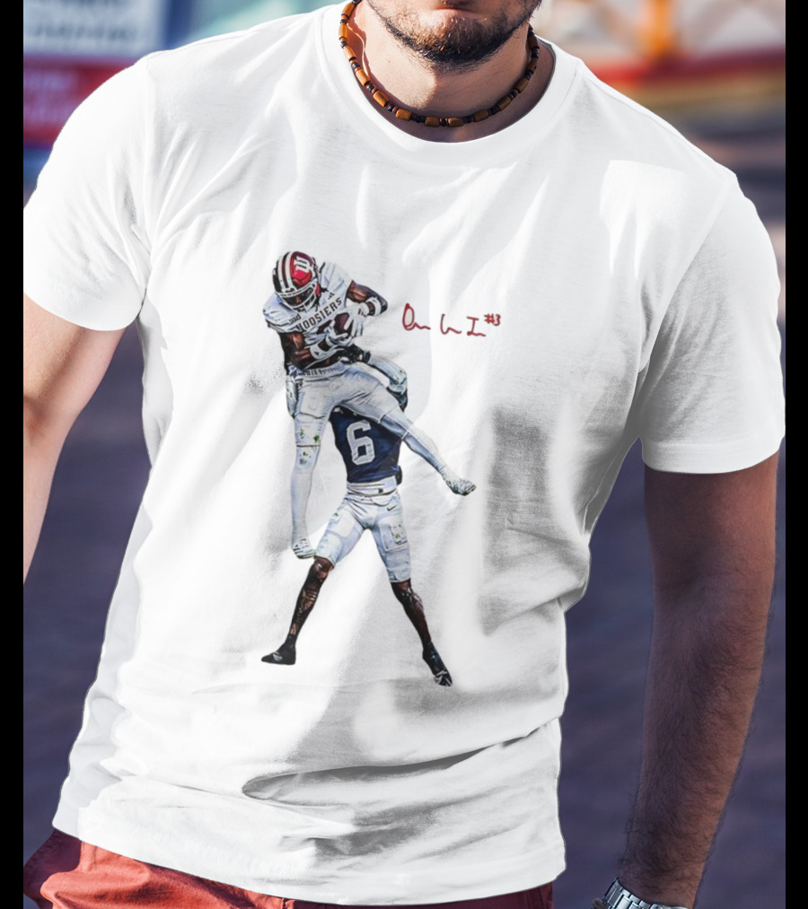 Omar Cooper Jr Indiana Hoosiers Football Catch Moment T-Shirt