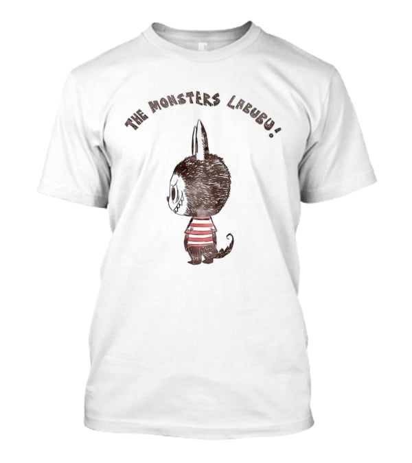 The Monsters Labubu Striped Creature Character T-Shirt