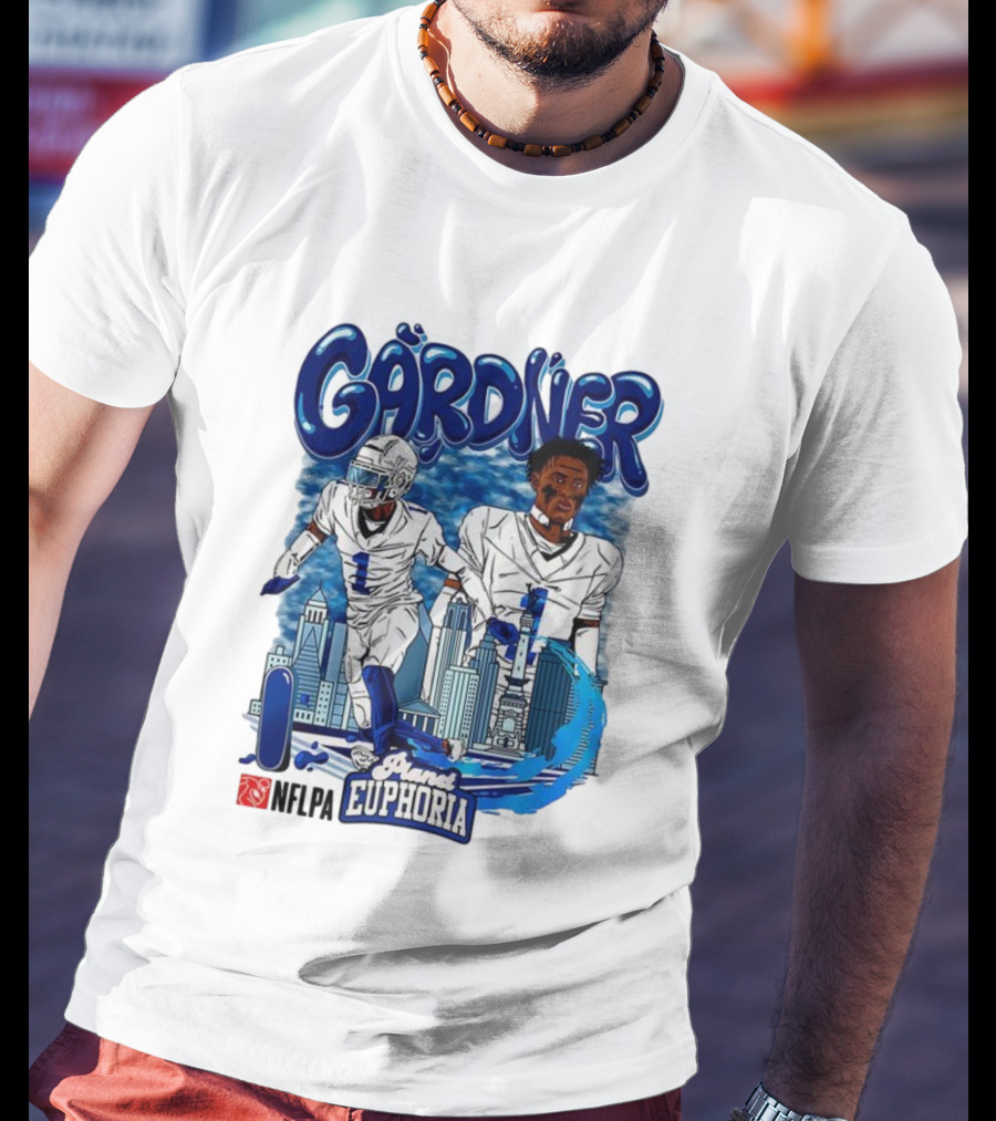 Gårdner Number 1 Primes Euphoria Football Skyline Cartoon T-Shirt