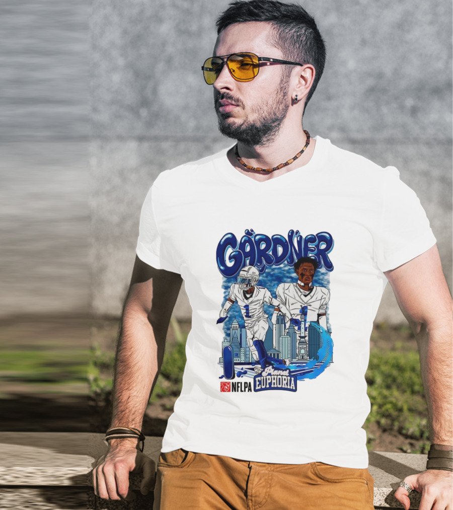 Gårdner Number 1 Primes Euphoria Football Skyline Cartoon T-Shirt