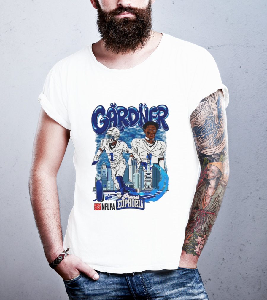 Gårdner Number 1 Primes Euphoria Football Skyline Cartoon T-Shirt