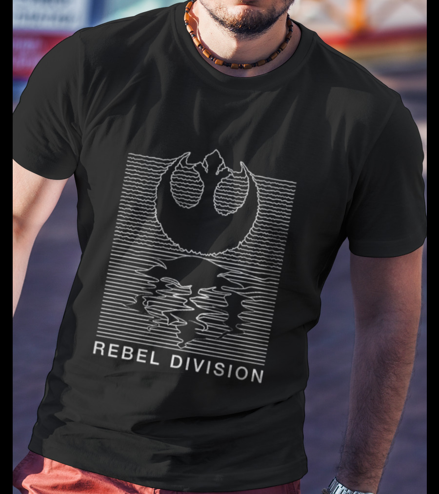 Rebel Division Rebel Alliance Joy Division Unknown Pleasures Logo Fusion T-Shirt