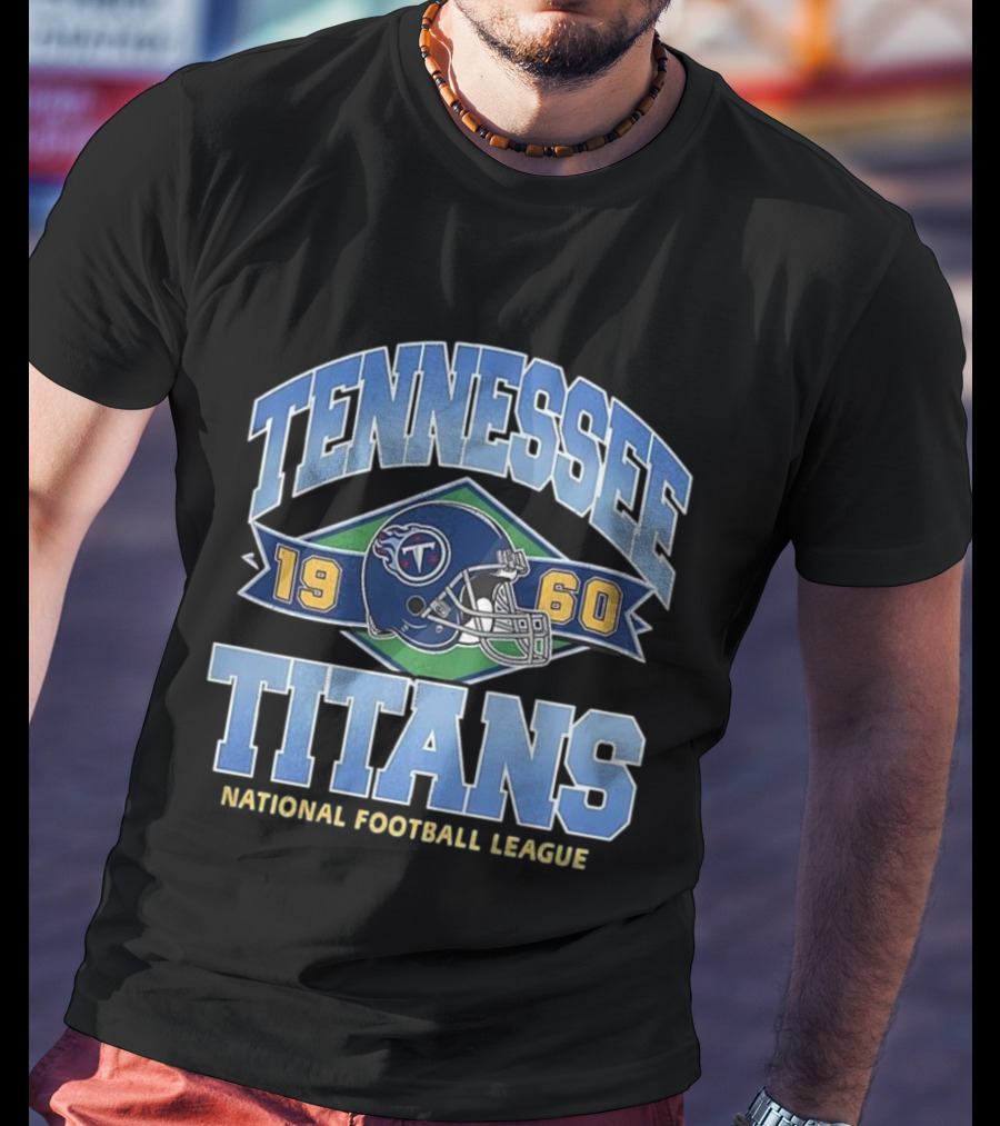 Tennessee Titans 1960 National Football League Helmet Emblem T-Shirt