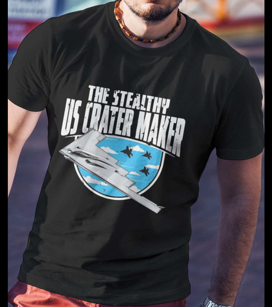 The Stealthy US Crater Maker Fighter Jets Sky Scene T-Shirt