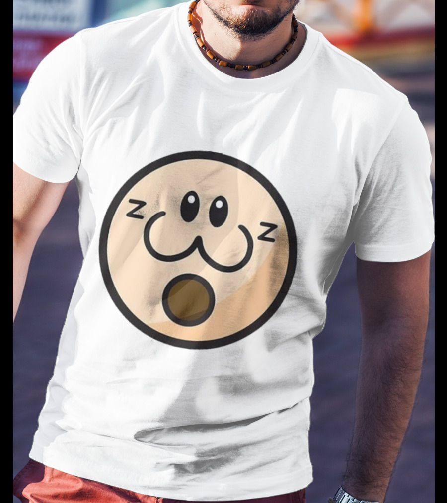 Haminations Sleepy Face Expression ZZZ Cute Cartoon Head T-Shirt