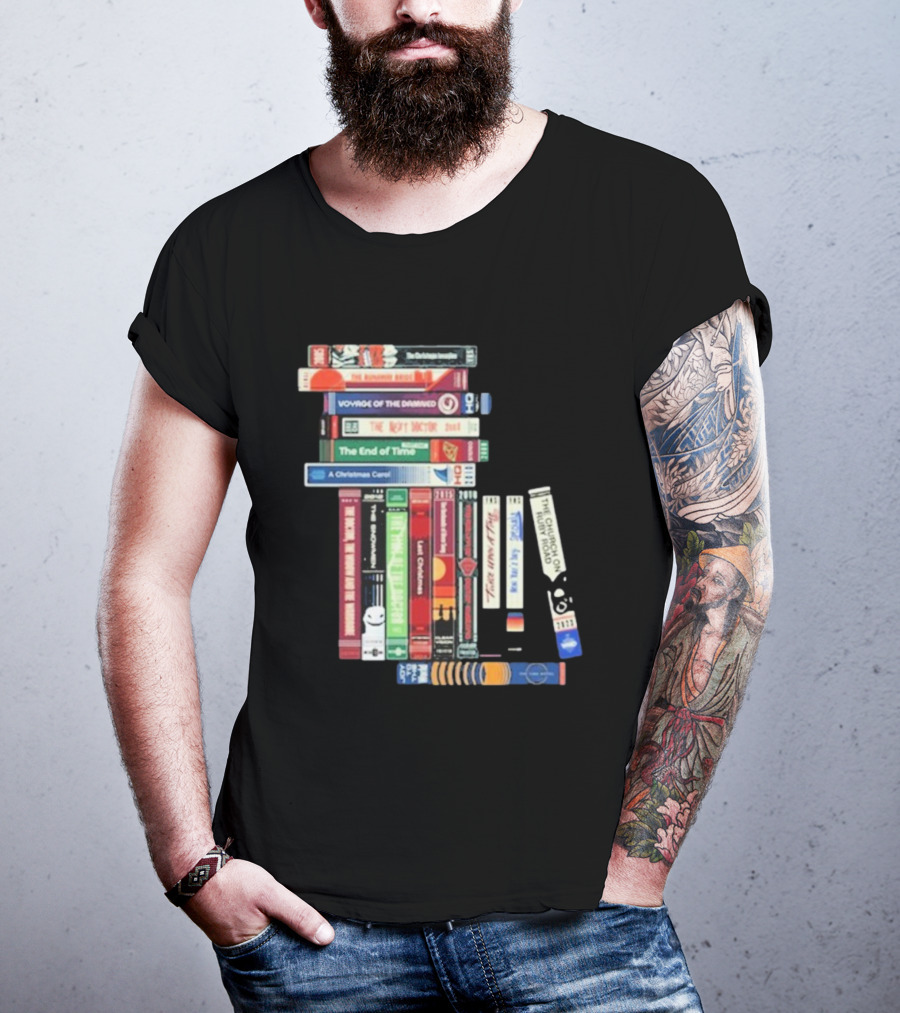 Doctor Who Voyage Of The Damned The Next Doctor End Of Time Christmas Carol Classic VHS Collection T-Shirt