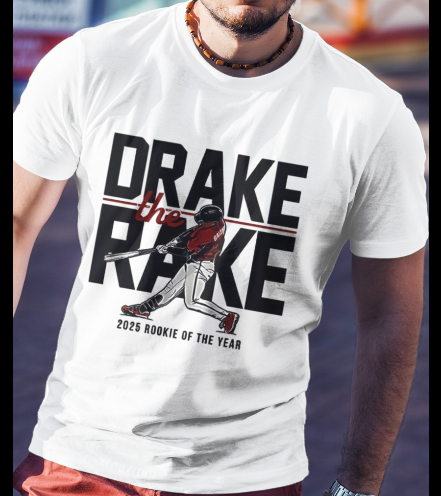 Drake The Rake 2025 Rookie Of The Year Atlanta Braves Baseball T-Shirt