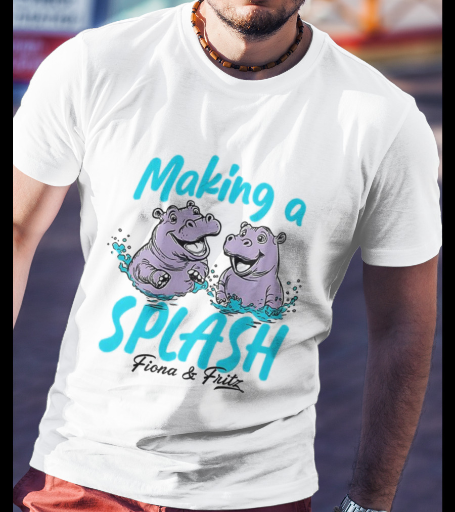 Making A Splash Fiona And Fritz Hippo Fun T-Shirt