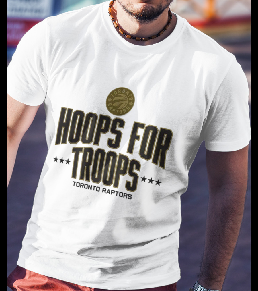 Toronto Raptors Hoops For Troops Tribute Initiative T-Shirt