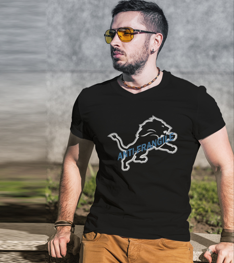 Detroit Lions Anti-Fragile Grit NFL Football T-Shirt