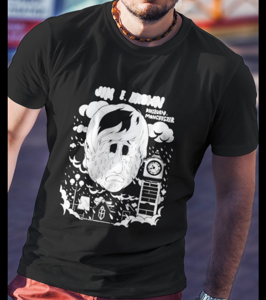 Jim E. Brown Didsbury Manchester Tower Dripping Portrait T-Shirt