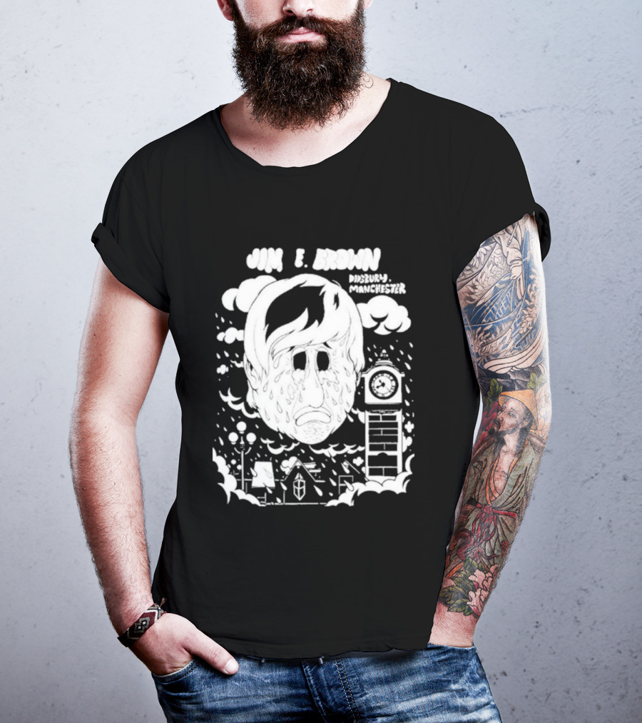 Jim E. Brown Didsbury Manchester Tower Dripping Portrait T-Shirt