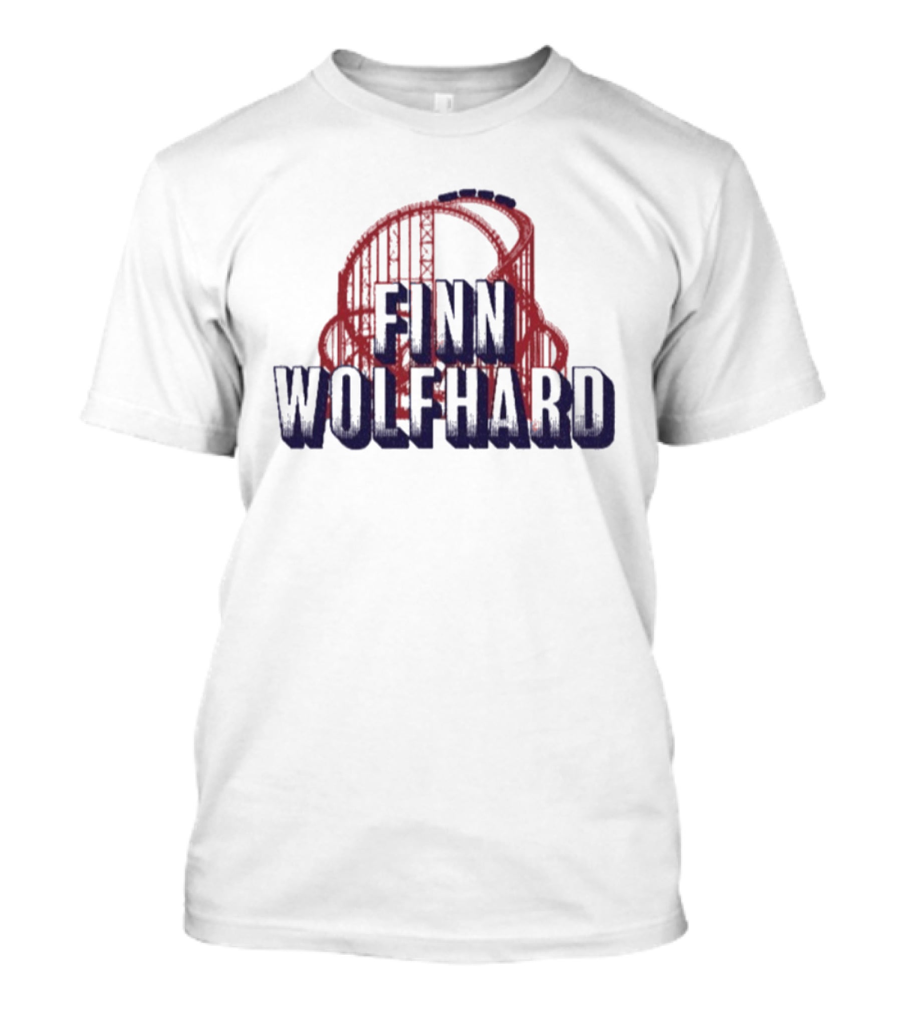 Finn Wolfhard Roller Red Blue Headphones T-Shirt