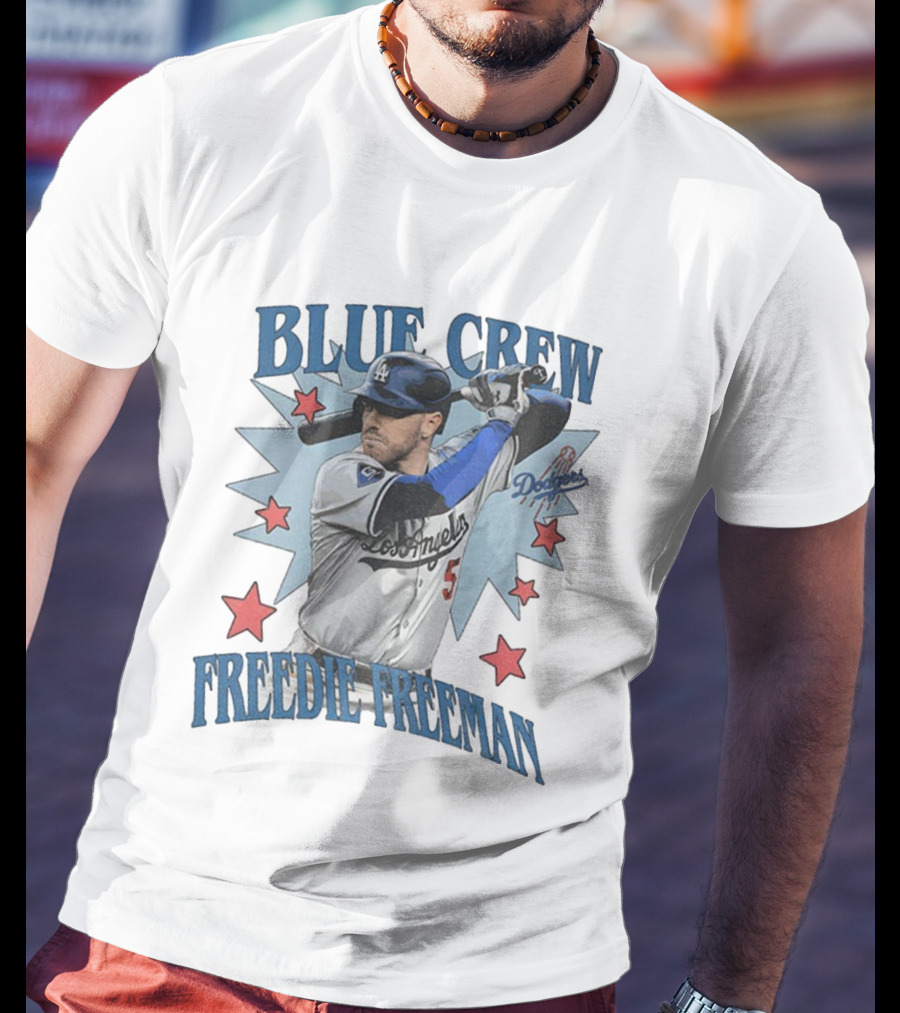 Blue Crew Dodgers Freddie Freeman Los Angeles Baseball Players T-Shirt