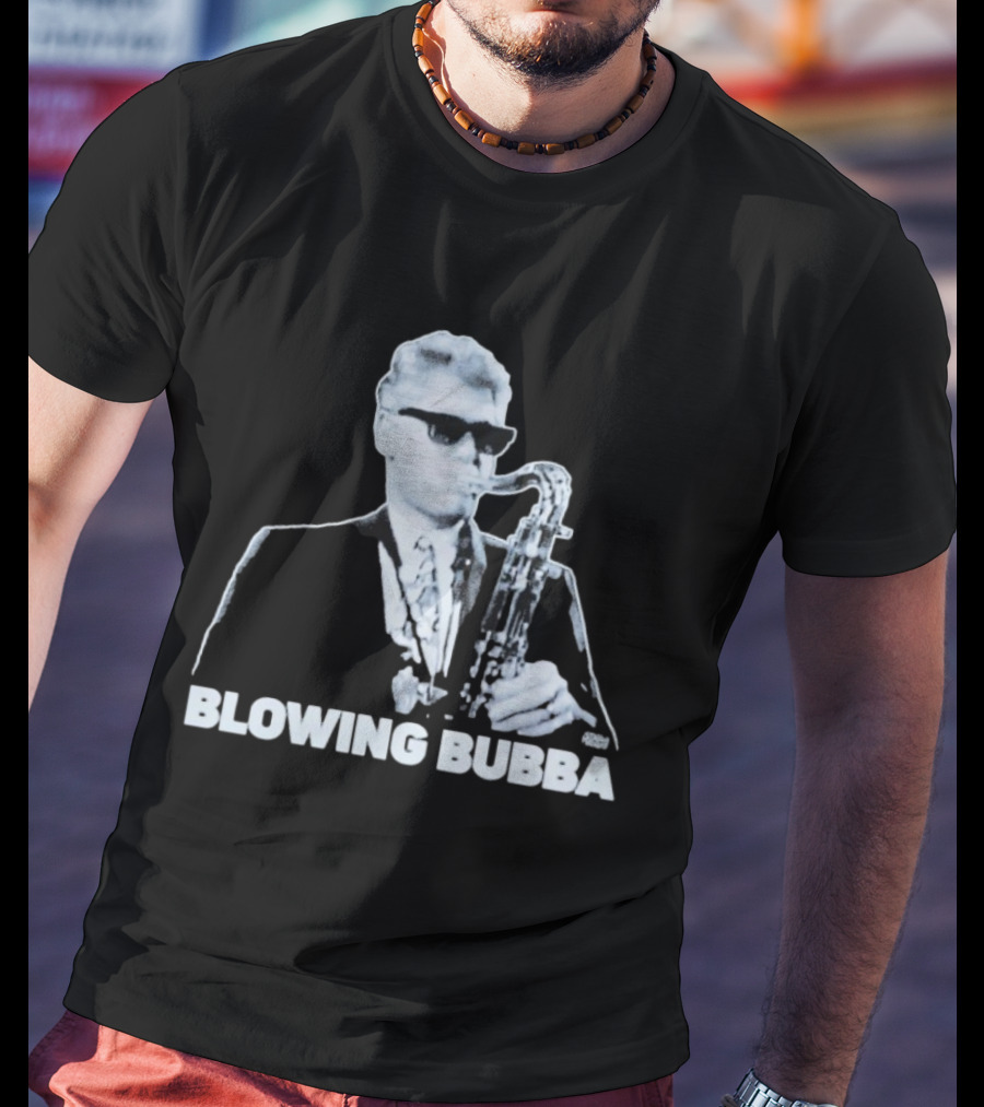 Bubba Diablo Macabre Blowing Bubba Saxophone Retro Style T-Shirt