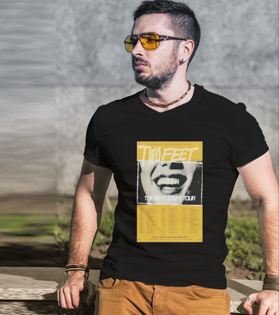 Two Feet The Next Steps Tour 2026 Dates Santa Cruz Boston Tickets On Sale T-Shirt