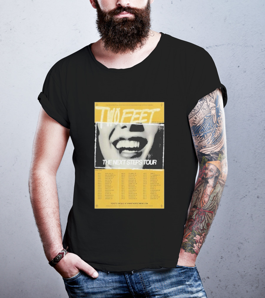 Two Feet The Next Steps Tour 2026 Dates Santa Cruz Boston Tickets On Sale T-Shirt