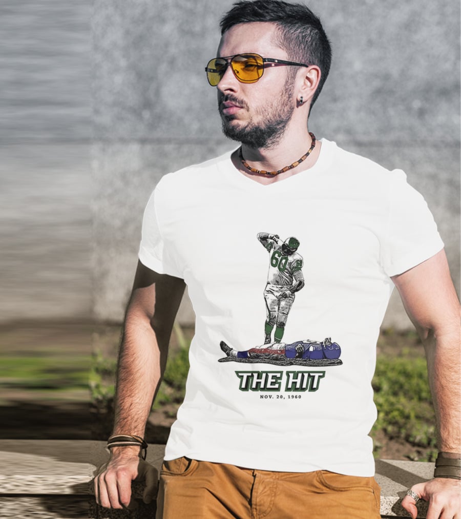 Chuck Bednarik Vs Frank Gifford The Hit Nov 20 1960 T-Shirt