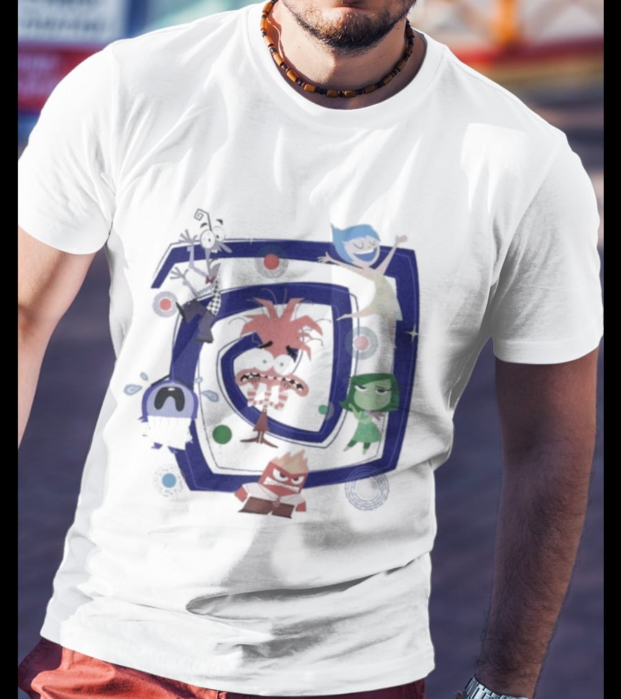 Inside Out 2 Joy Sadness Disgust Anger Fear Spiral Emotions T-Shirt