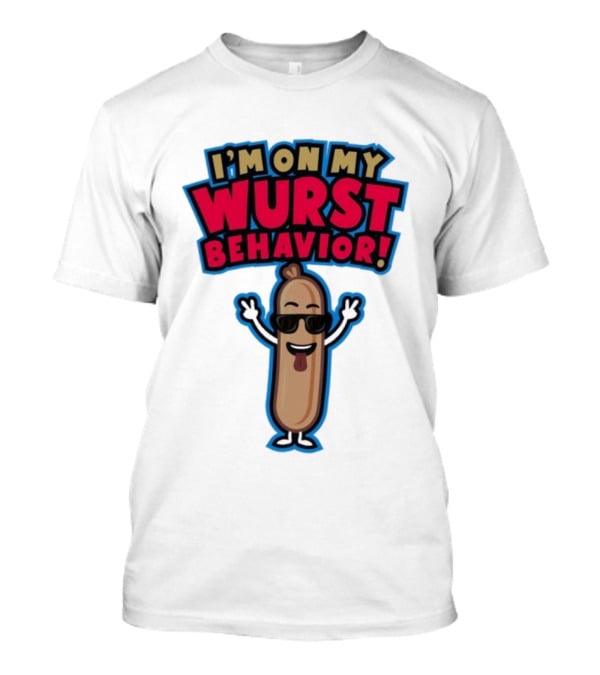 Jonas Brothers I'm On My Wurst Behavior Sausage Sunglasses Fun T-Shirt