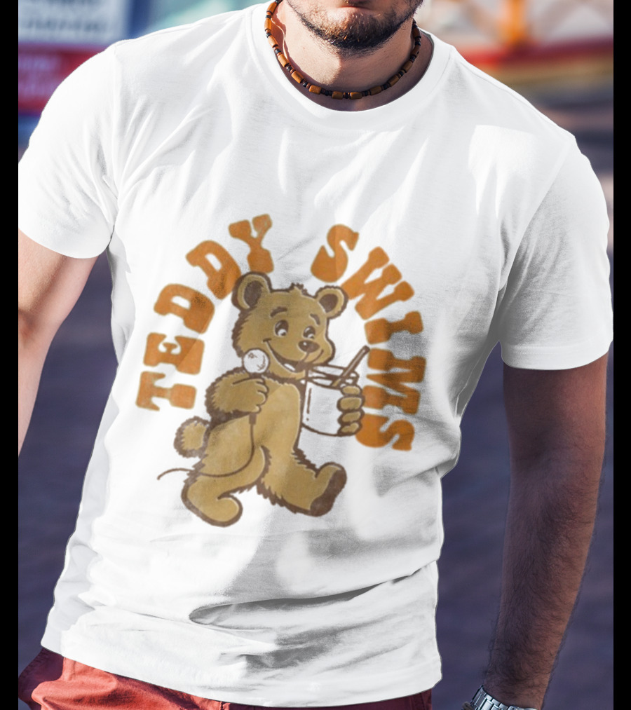 Teddy Swims Milk And Microphone Bear T-Shirt