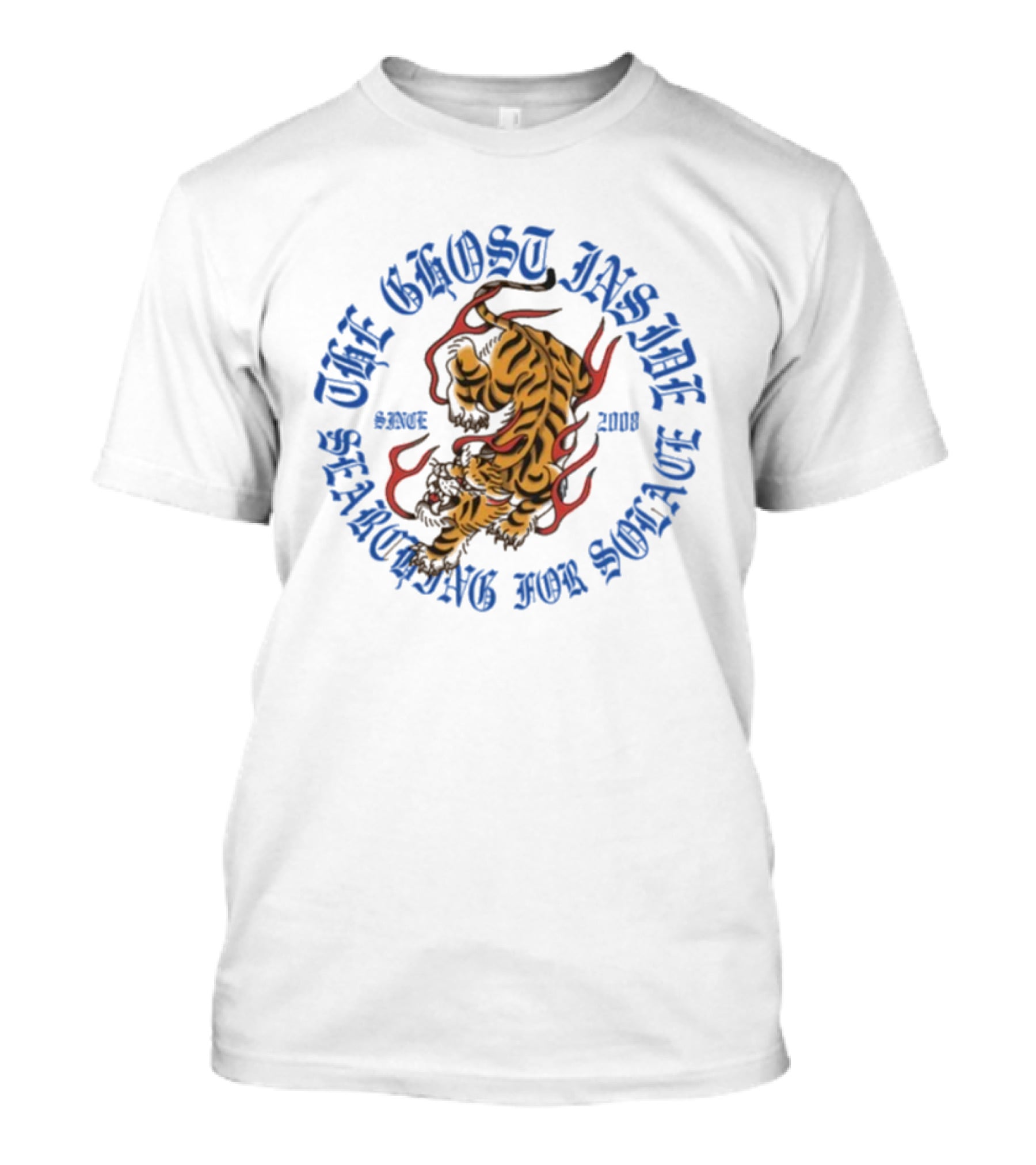 The Ghost Inside Since 2008 Searching For Solace Tiger T-Shirt