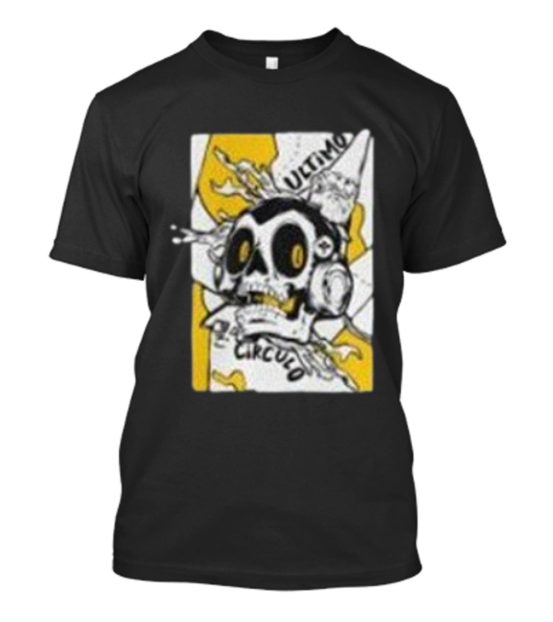 El Ultimo Circulo Legado Ghostcito Skull Headphones Explosion T-Shirt
