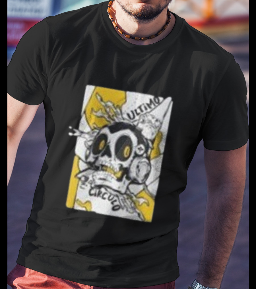 El Ultimo Circulo Legado Ghostcito Skull Headphones Explosion T-Shirt