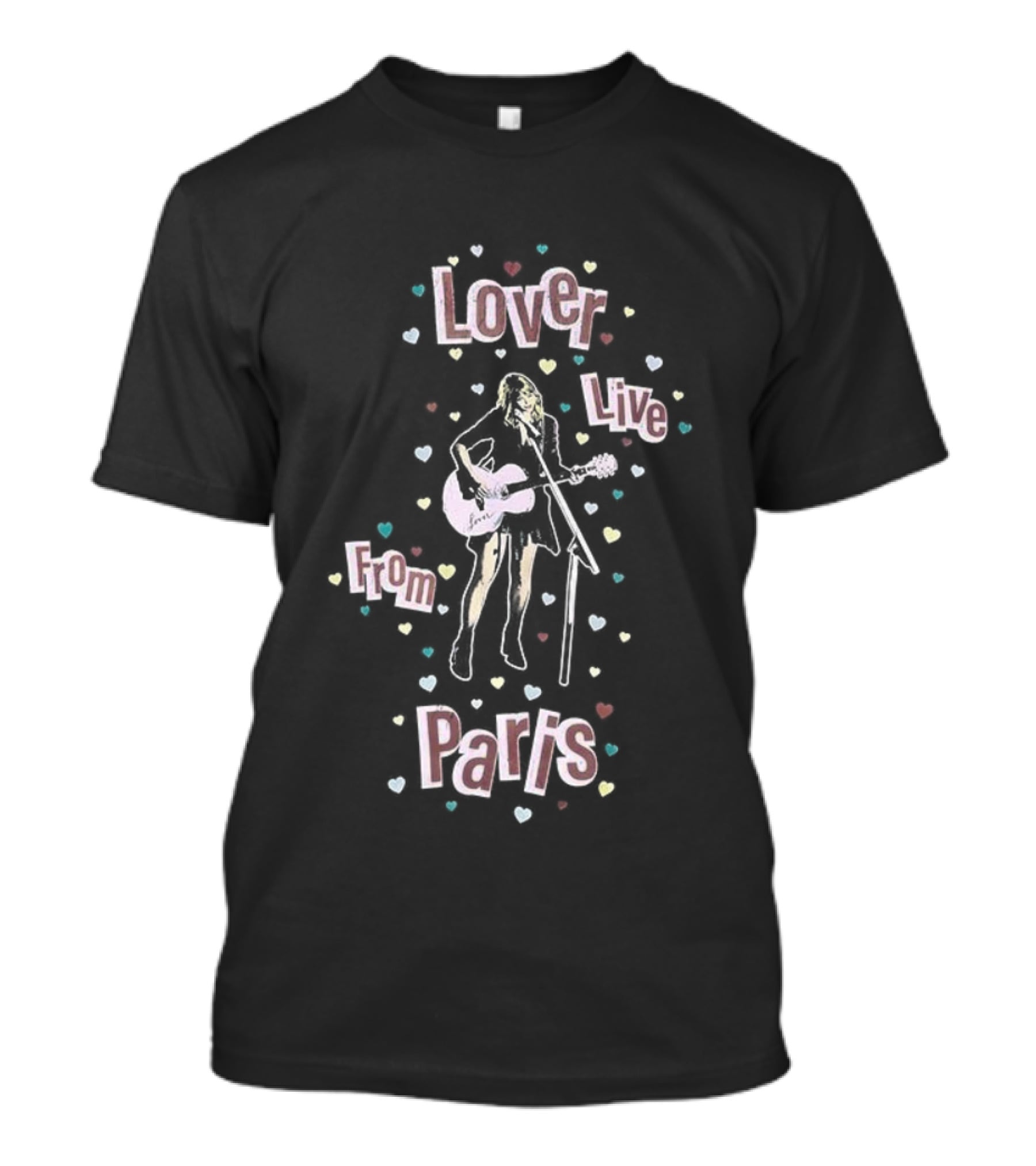 Lover Live From Paris 2025 Hearts T-Shirt