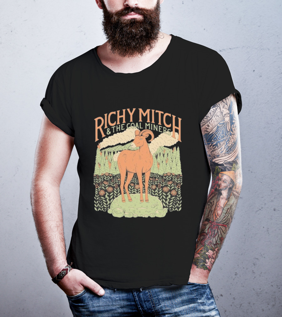 Richy Mitch And The Coal Miners Bighorn Goat Forest Scene T-Shirt
