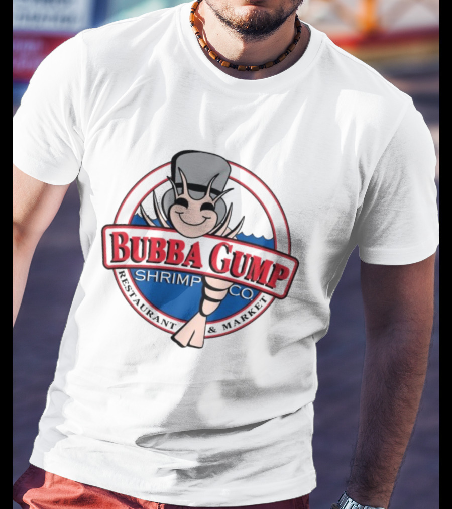 Bubba Gump Shrimp Co Happy Shrimp Iconic Symbol T-Shirt