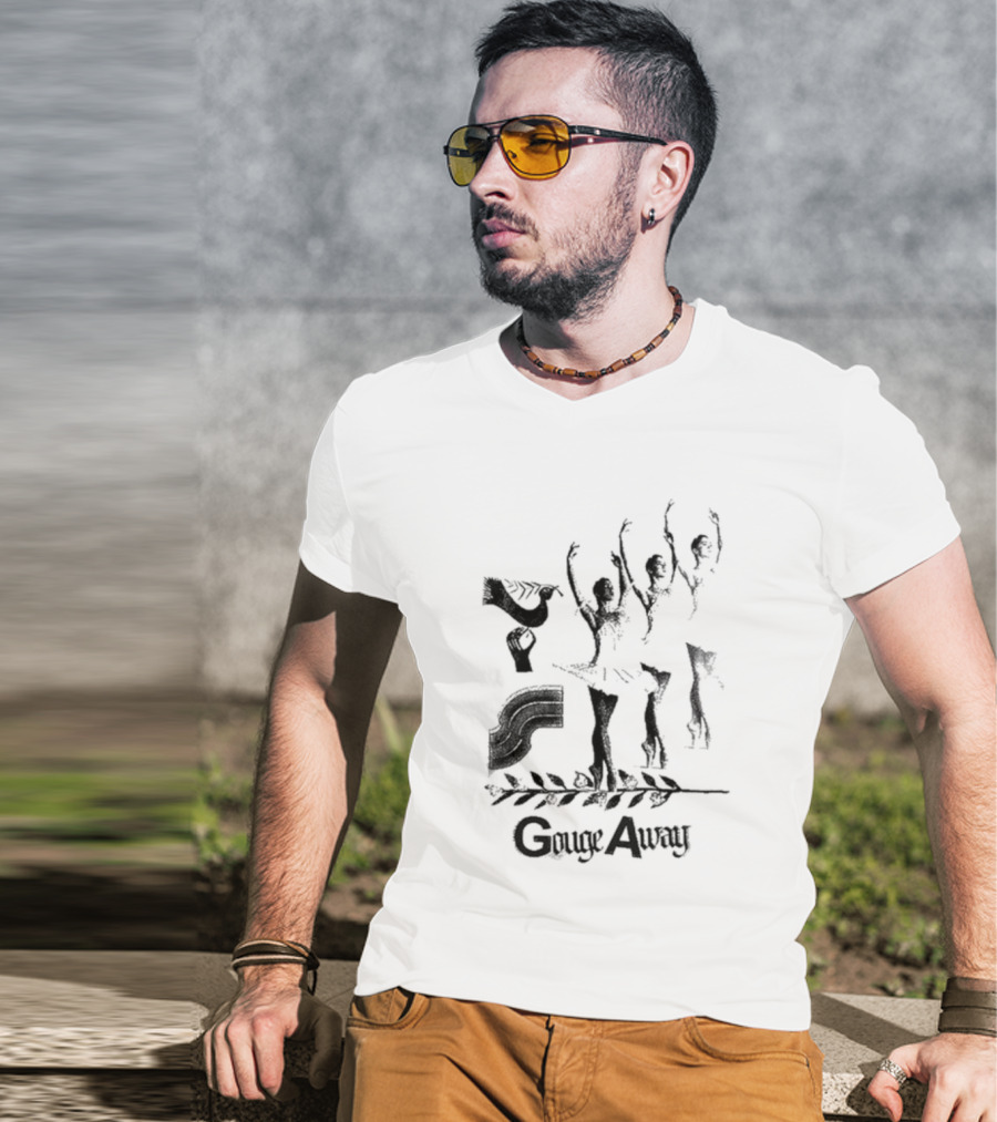 Gouge Away Dance Ballerinas Black Silhouette T-Shirt