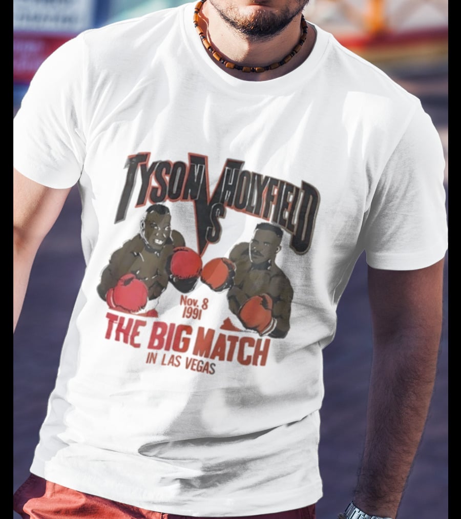 Tyson Vs Holyfield Nov 8 1991 The Big Match In Las Vegas T-Shirt