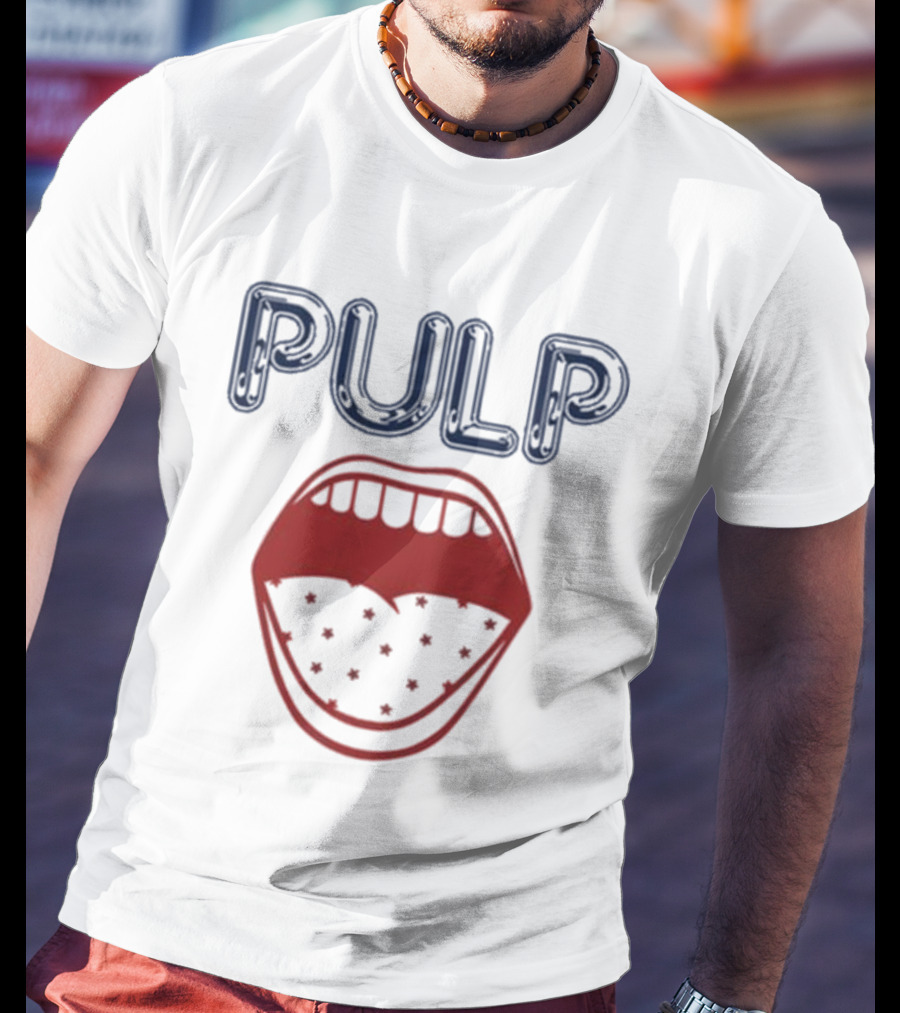 Pulp Us Tour Big Mouth Stars Logo T-Shirt